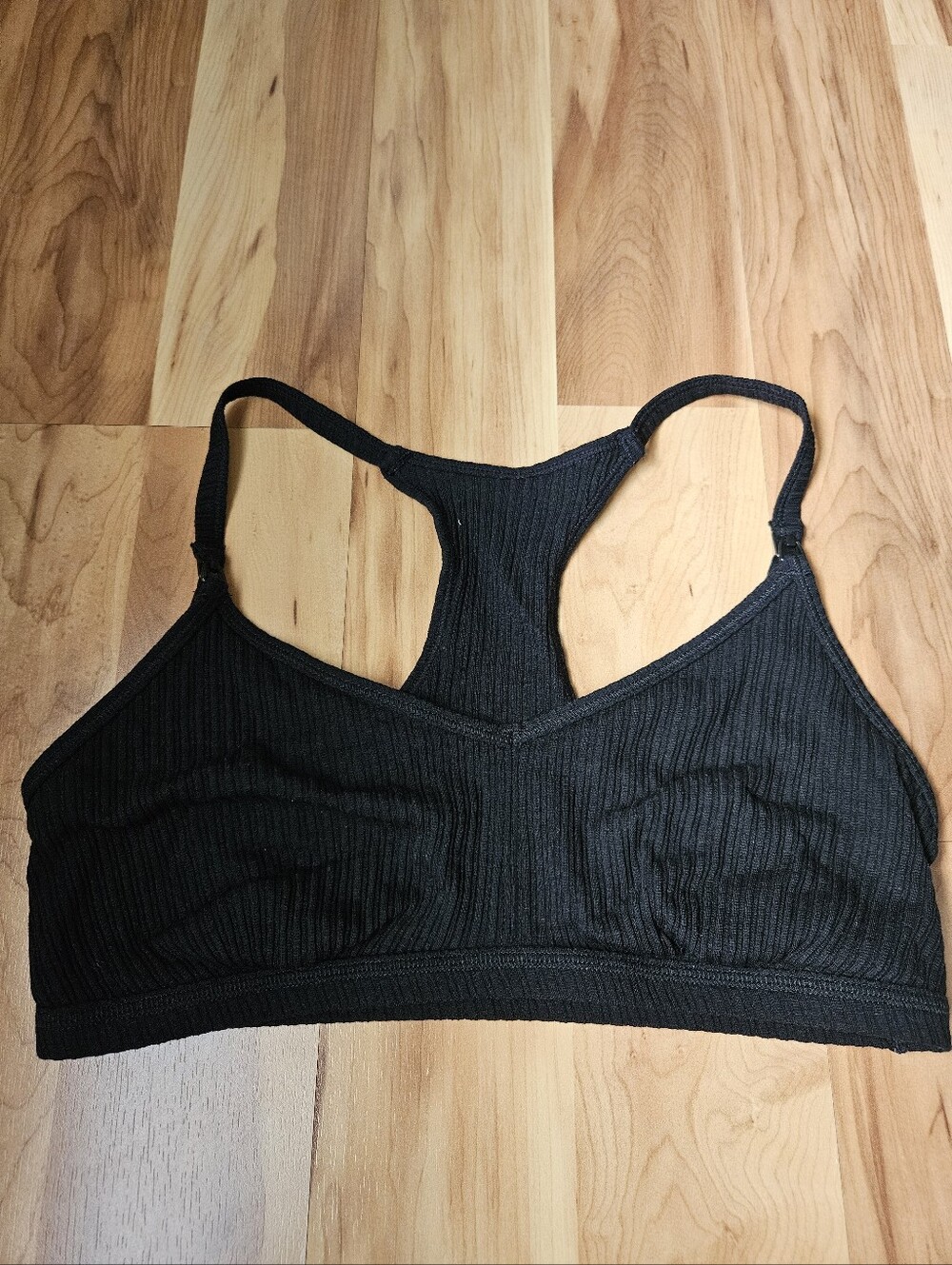 Auden Unlined Nursing Bralette Black Racerback Women's Large